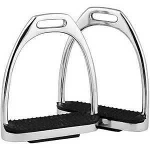 4",4.50",4.75",5 Inch Horse Fillis Equestrian Gloss Stirrups Silver Polish Stainless Steel