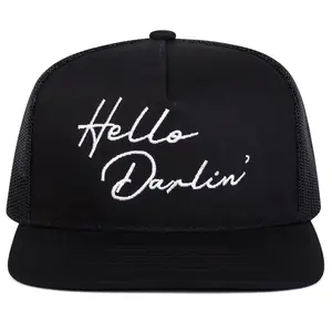 ”Hello Darlin "3D Embroidery |Street Style High end Adjustable Hip Hop Hat Sunscreen Leisure Hat Spring and Autumn Tourism Beach Vacation Hat trucker hat surf hats
