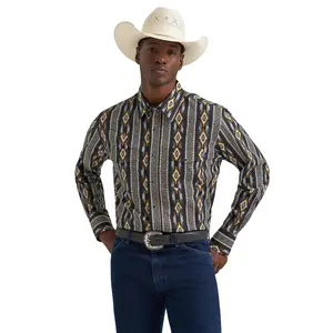 WRANGLER SHIRT MEN BLACK 112374910