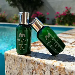 MASAMI Mekabu Hydrating Travel Shampoo & Conditioner s hamp Coconut Haircare Aloe Apricot Blueberry Color Fragrance Oil Salon Vitamins