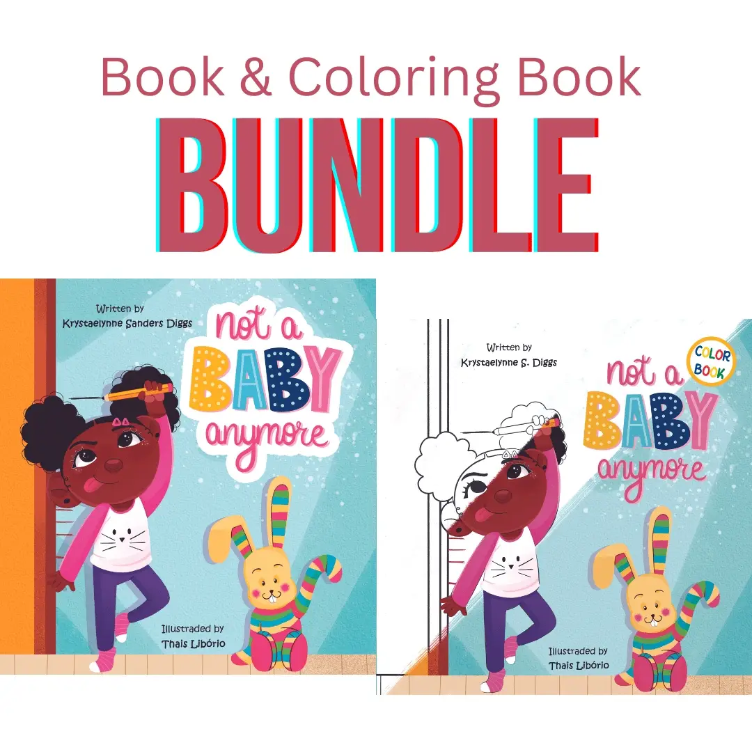 Not a Baby Anymore Girl Book & Coloring Book Companion (Paperback)