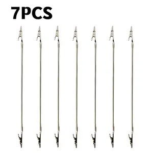 7pcs Heavy-duty Multi-functional Alligator Clip Holder Set - Flexible Design for Various Industrial Scenarios, Constructed with Durable, Metal Clamps Made of High-quality Materials