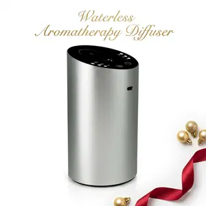Portable Waterless Scent Diffuser, USB-C Rechargeable, Touch Control, 3 Interval Modes