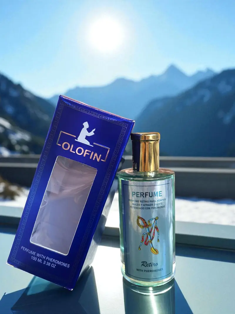 Olofin Retiro Perfume with Pheromones 100 ML 3.38 OZ Spiritual Cleansing Fragrance for Women and Men Ideal for Protection and Spiritual Cleansing