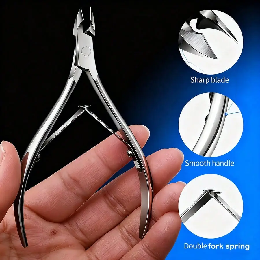 1/3/5 counts New Russian-style Cuticle Pusher, Double-ended Horseshoe-shaped Cuticle Pusher, Cuticle Exfoliator, Nail Care Metal, Nail Care Tool