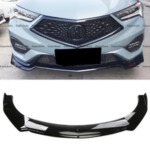 For Acura MDX RDX UNIVERSAL Front Bumper Lip Spoiler Splitter Glossy Black