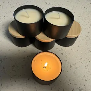 Mahogany Teakwood Scented Candle for Ambient Room, Non-Toxic, Naturally Ingredients