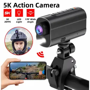 Action Camera for Road, Bike, Motorcycle and Riding Bicycle Helmet - Anti Shake, WIFI, LED Light, Drive Recorder, Sports DV