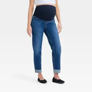 Over Belly High-Rise Straight Maternity Pants - Isabel Maternity by Ingrid & Isabel
