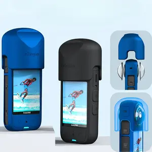 Silicone Protective Case for Insta360 X3, Total Protective Scratch Resistant Protective Case, Quick Release Design Camera Accessories, Smartphone