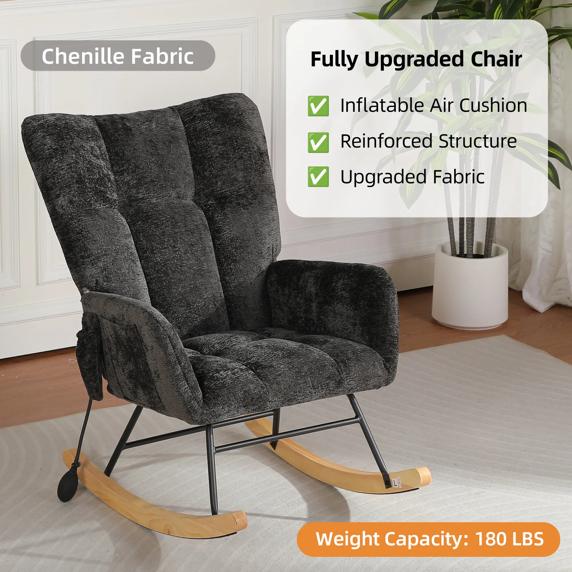 BLACK without Footrest 