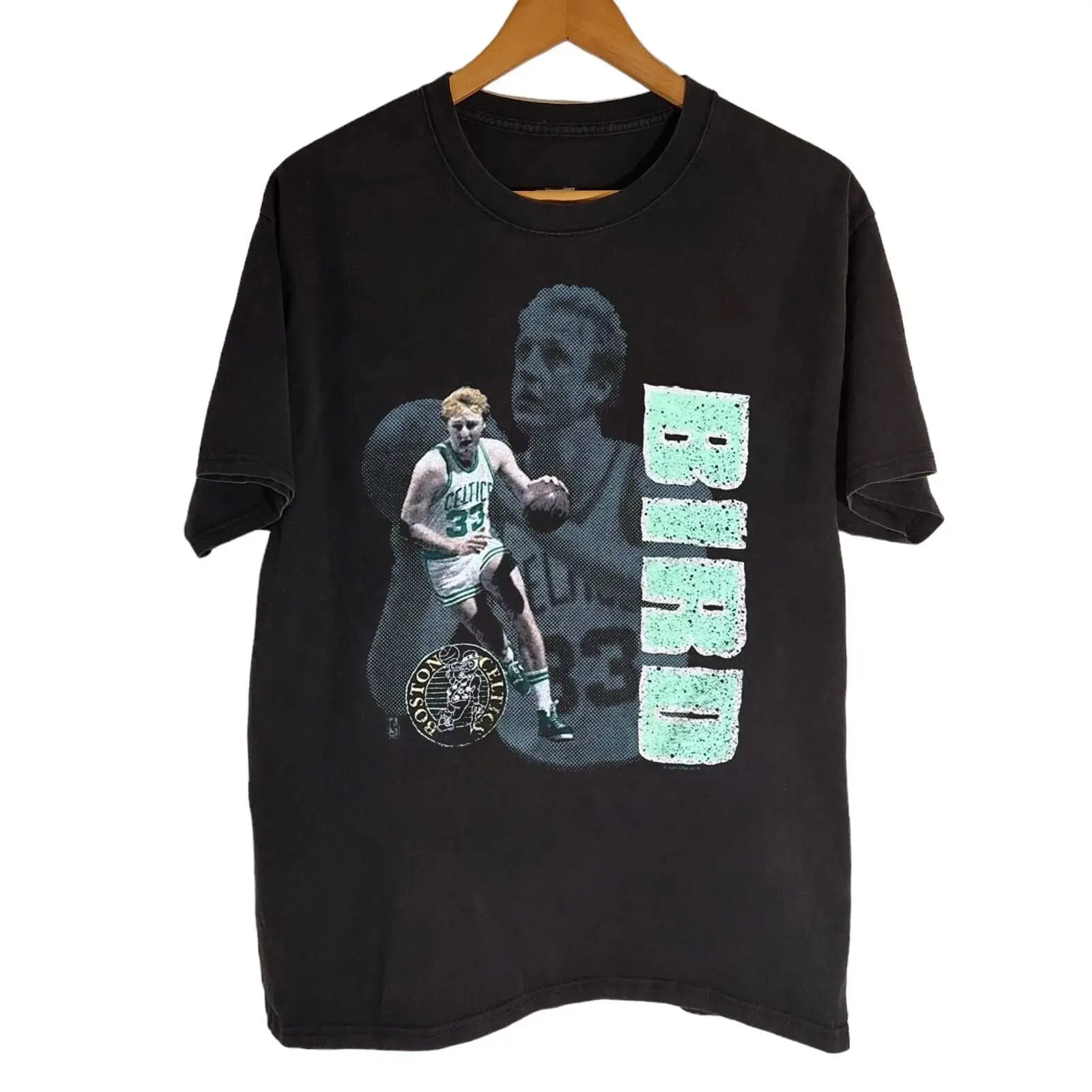 Vintage 90s Larry Bird T-Shirt Basketball Lover Graphic Shirt