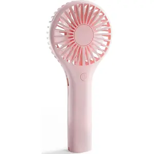 Portable Mini Fan -  Personal Handheld Fan with 3 Speeds, Cute and Small, USB Rechargeable for Travel/Lash/Makeup/Outdoor/Home, Pink