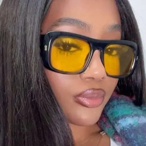 Women's Trendy Tinted Lens Stylish Sunglasses, Vintage Casual PC Frame Sunglasses for Everyday Use, Fashion Accessories for Outdoor Activities, Fashionable Sunglasses, Trendy Styling Sunglasses