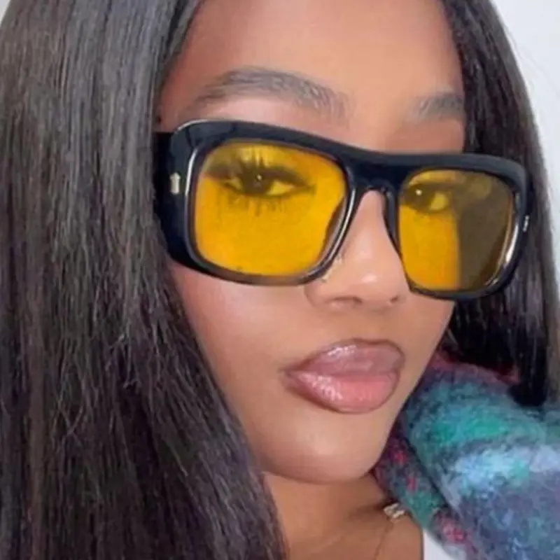 Women's Trendy Tinted Lens Stylish Sunglasses, Vintage Casual PC Frame Sunglasses for Everyday Use, Fashion Accessories for Outdoor Activities, Fashionable Sunglasses, Trendy Styling Sunglasses