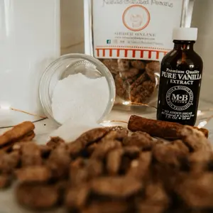 Vanilla Roasted Candied Pecans - Perfectly Slow Roasted, Gluten-Free & Dairy-Free, Smooth Sweet Flavor, Ideal Snack for On-the-Go or Treats