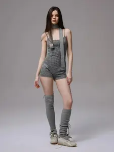 Women's Y2K Polka Dot-Stripe Fit Jumpsuit, Stylish Romper for Casual Wear,summerwins