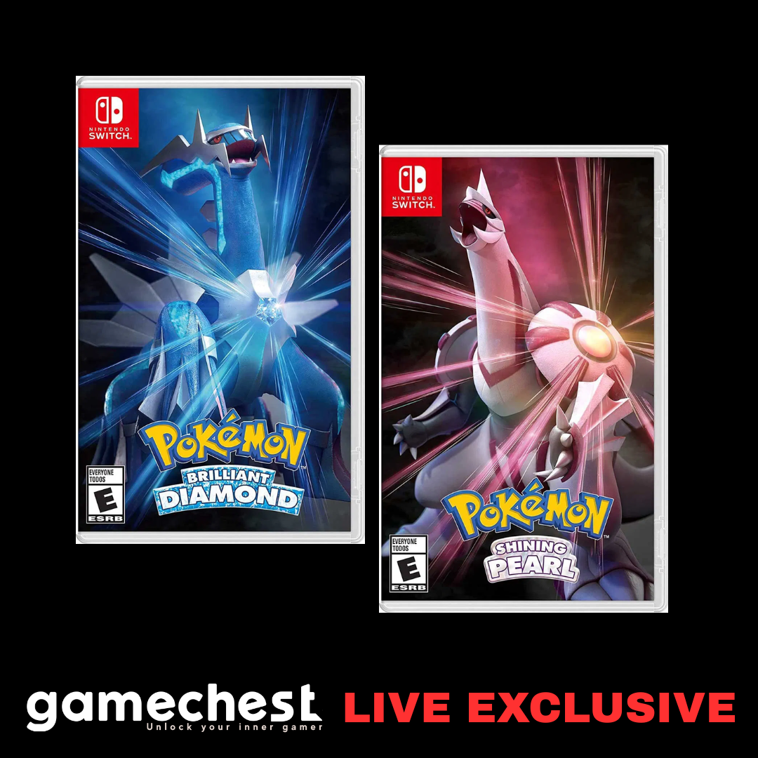 Pokemon Brilliant Diamond & Shining Pearl Switch Game Bundle - Nintendo Switch (Region Free)