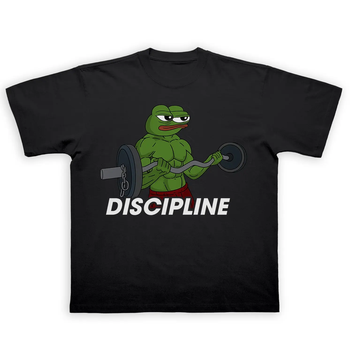 Pepe Frog Discipline Graphic T-Shirt - Viral Meme Style, Top Quality 100% Soft Cotton, Sharp Vibrant Prints, Trendy & Versatile Design
