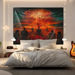 Home Decor Strange Story Tapestry, Fashionable Room Banner, Unique Wall Art for Living Room and Bedroom, Perfect as Birthday and Everyday Gifts