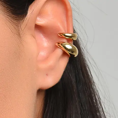 Simple Plain Zinc Alloy Earrings, Minimalist Fashionable Casual Ear Cuff, Daily Use, Jewelry For Daily Decoration, Earcuffs