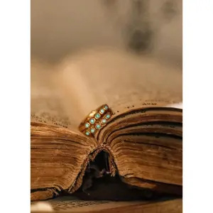 All around Turquoise Huggie earrings