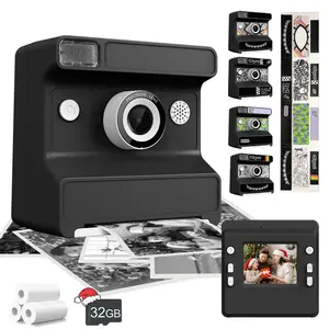 Children Instant Photo Print Camera, Christmas Birthday Gift, 1080P Selfie Instant Camera, Instant Print Digital Camera, Portable Travel Printer Toy, DIY Photography Toy