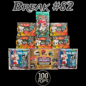 Break #82- (2025 Football Panini) 1x- 2025 Select H2 Hobby box, 2x- Donruss Mega boxes, 5x- Phoenix Blasters w/ 1x- 2025 Signed mini helmet