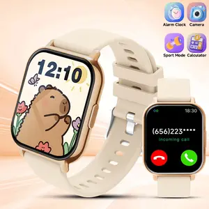 SIMSONLAB, 1.83-Inch Smart Watch with Wireless Calling, Message Notifications, Music Playback, Multi-Sport Modes, Custom Watch Faces, Step Counter, Alarm and Sedentary Reminders, Remote Camera, Low Power Consumption, Long Battery Life,Weather Update, Gift