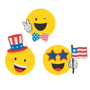Emoji Patriotic Magnet Craft Kit - Makes 12