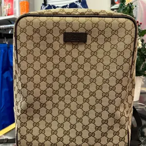 Gucci GG Monogram Beige Supreme Canvas Backpack Rucksack Unisex