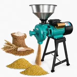 3000W Electric Grain Mill Grinder, Cast Iron Feed Pulverizer with Non-Slip Rubber Feet, Commercial Grain Crusher for Livestock Feed, Dry Corn, Wheat, Rice, Cereals, Coffee Beans, Herbs & Pepper