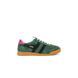 Gola Elan Sneaker in Evergreen, Black & Fuchsia