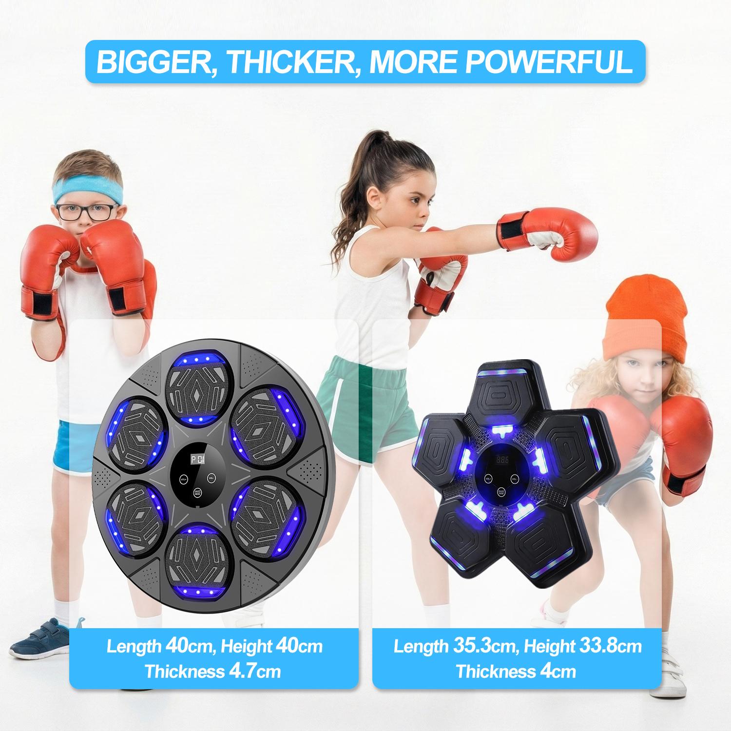 Smart Music Boxing Machine, Wall Mounted Boxing Training Equipment with Boxing Gloves, Punching Bag, Boxing Training Tool for Home Gym, Sports Toys for Men & Women