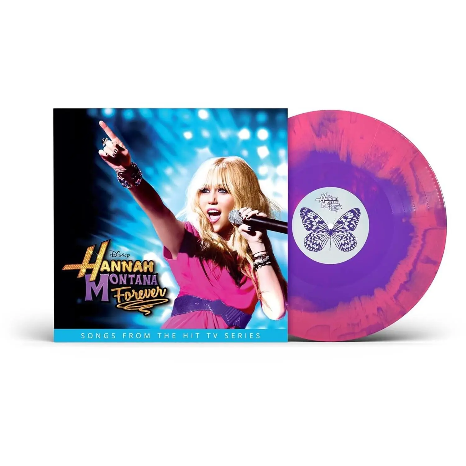 Hannah Montana Forever English Vocal Full Album Tracks Colored Vinyl Record LP - Pink, Purple - 2025 Release, Packed With Hit After Hit