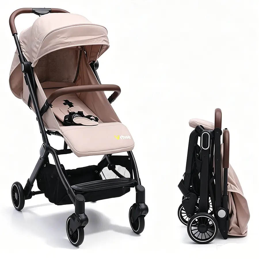 Foldable Stroller, Folds Easily, Lightweight And Portable, Perfect For Babies And Children, A Must-have For Travel, Wide Seat, Reclines To A Lying Position, Adjustable Backrest, Great Gift For Kids