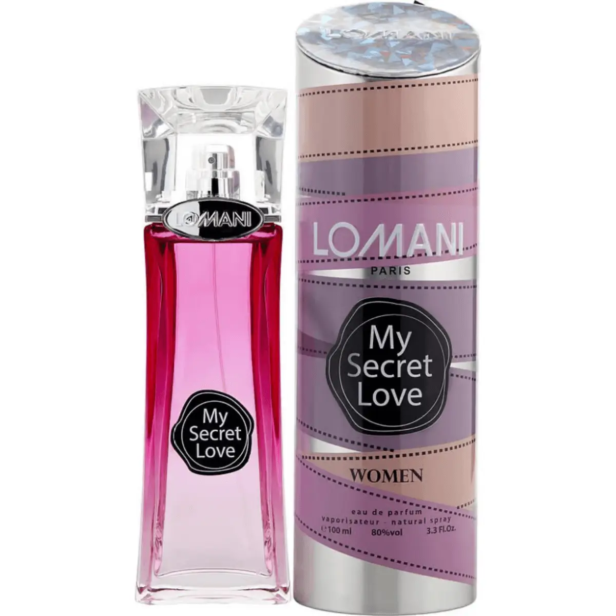 Lomani My Secret Love Women's EDP Type Perfume - 3.4 fl oz Rose Blend Fragrances for Women, New in Can, Perfumes For Women, New Can