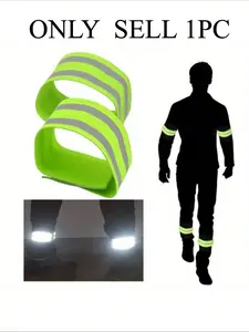 Bicycle Leg Straps with Reflective Strip, Night Running Mountain Road Cycling Warning Equipment Accessories, Safety Gear for Cyclists