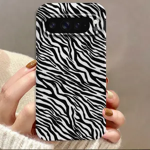Zebra Black White Stripes Film Hard Phone Case Suitable for Google Pixel 9 Pro XL/9 Pro 5G/9/ 8 Pro/ 8/ 8A/ 7 Pro/ 7/ 7a/10/10 Pro/10 Pro XL, The Perfect Smart Phone Cover Gift for Birthdays, Boys & Girls