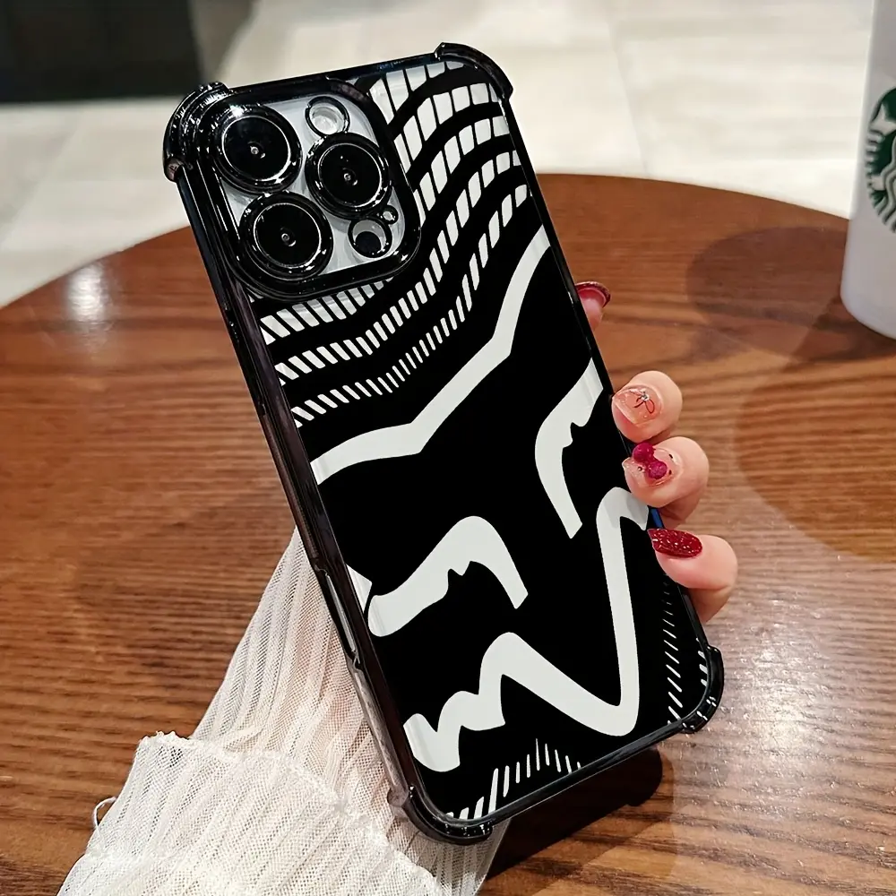 Racing F-FOXSS Smartphone Casing - Shockproof Transparent Soft Back Cover for iPhone 16,15,14,13,12,11 Pro Max,X,XR,XS Max,8,7 Plus - Compatible with Handheld Cellphone Devices