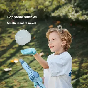 Elastic Smoke Bubble Machine Bubble Gun Magic Wand for Kids Girls Trendy Toy