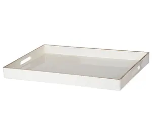 Barbara King Mimosa Morning Decorative ServingTray White