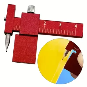 Metal Isometric Parallel Scribe Ruler, Adjustable Precision Marking Tool, Thick Needle, Includes L-Shaped Wrench, Accurate Engraving, Hand Measuring Tool