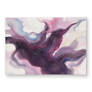212 MAIN Modern Rectangular Weatherproof Area Rug - 5x7ft Size, Indoor-Outdoor Use, Milky Way Abstract Print for Home Decor