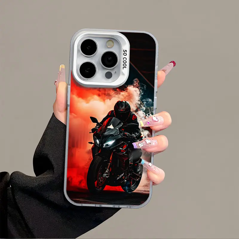 Shockproof Anti-Fall Plastic Smartphone Protector Case & Handheld Accessories - Custom Fit for iPhone Xs Max, 11-16 Series, Pro Max, Plus - Hard TPU, PET, PC, Acrylic - Black, White - Camera Guard