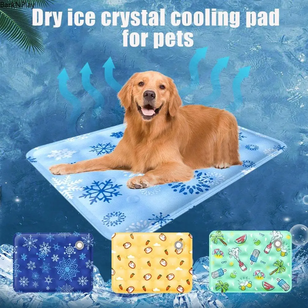 1pc Water Filled Pet Cooling Mat Summer Enhanced Cooling Pet Cooling Pad With Dry Ice Powder For Small Medium Dogs And Cats Multiple Colors Available For Pet Bed tiktokshopbacktoschool