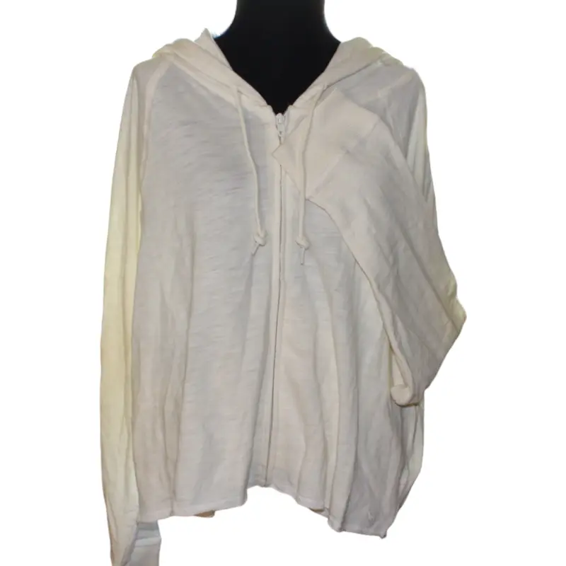 PINK Victoria’s Secret Cotton Hoodie Jacket Full Zip L Cream or Army Green Fit Womenswear