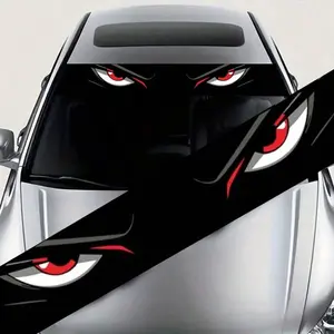 Stunning Car Windshield Eye Sticker, Waterproof and Scratch Resistant, Suitable for All Cars Including Audi, Mitsubishi, Ford, Bmw, Opel, Citroen, Car Decals