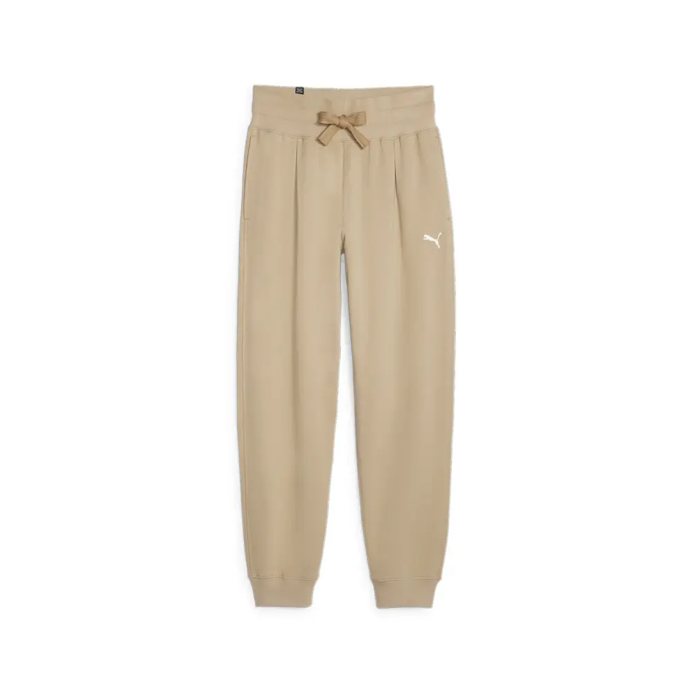 PUMA Womens Her High Waist Drawstring Sweatpants Casual - Beige