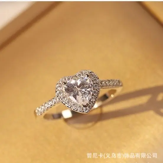 Two carat heart pounding women's ring